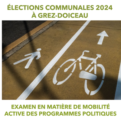 Communales 2024: Mobilité active et programmes politiques